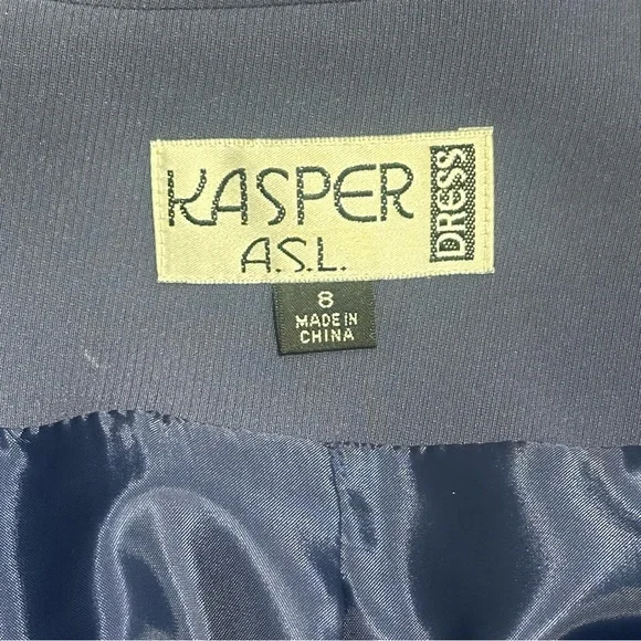 Kasper Women's Classic Blue Trench Coat - Picture 5 of 5